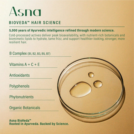 Amla BioVeda Beard Oil + 3 - IN - 1 Hair Oil - Asna Beauty