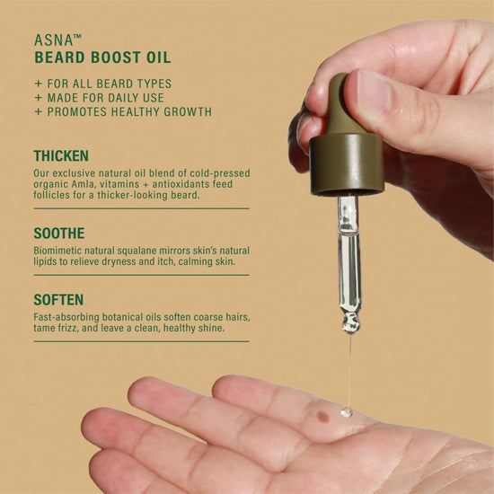 Amla BioVeda Beard Oil + 3 - IN - 1 Hair Oil - Asna Beauty
