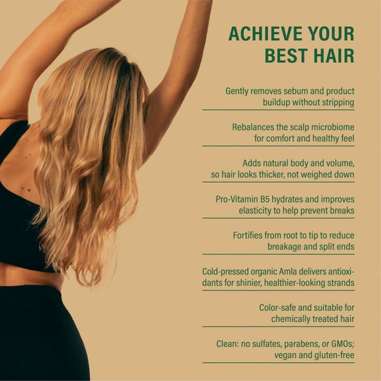 Amla BioVeda Strengthening + Thickening Shampoo - Asna Beauty
