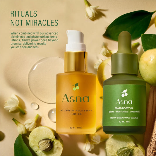 Amla BioVeda Beard Oil + 3-IN-1 Hair Oil